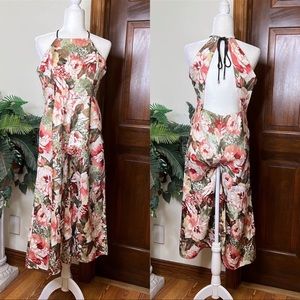 Floral Halter Jumpsuit